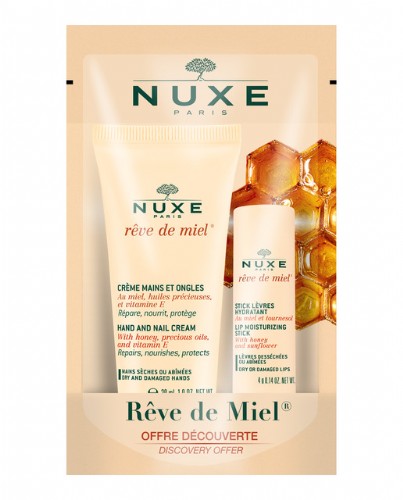 NUXE REVE DE MIEL PACK LABIAL + CREMA MANOS